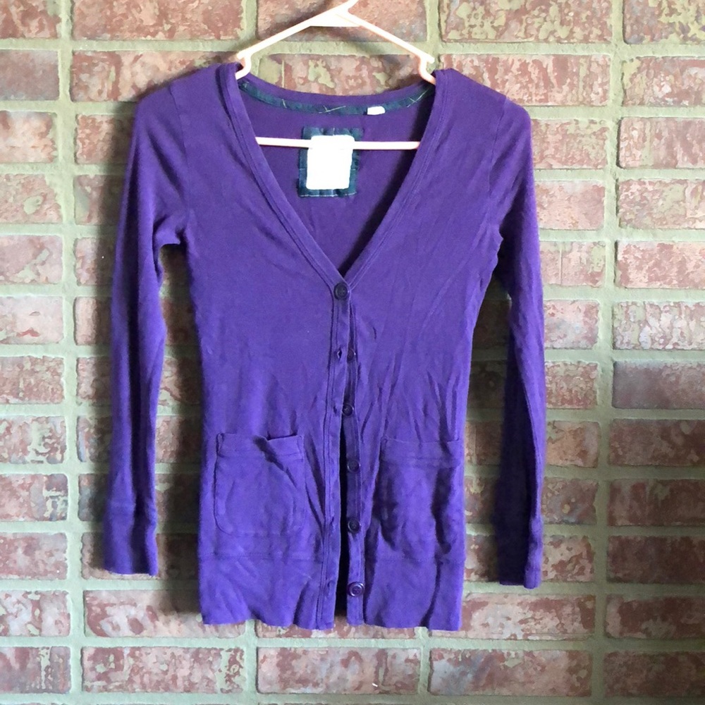 Purple Cardigan
